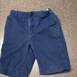 Gap kids navy flat front shorts.